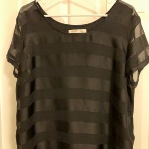 Black striped blouse